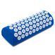 Валик массажный (Acupressure mat) Ипликатор Кузнецова Zelart FI-1710 (р-р 40x10x14см) FI-1710_Синий фото