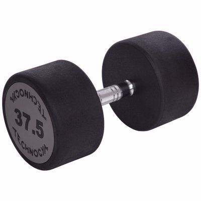 Гантель цельная профессиональная TECHNOGYM (1шт) LN-1254-37_5 37,5кг (полиуретановое покрытие, вес 37,5кг) LN-1254-37_5 фото