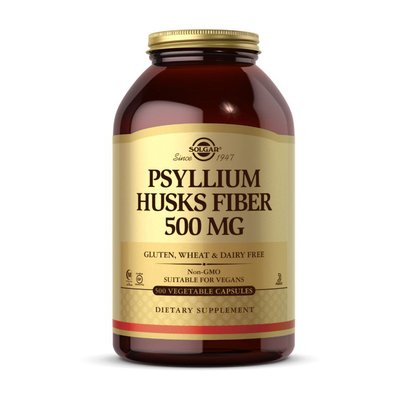 Psyllium Husk Fiber 500 mg (500 veg caps) 000021970 фото