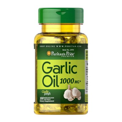 Garlic Oil 1000 mg (100 softgels) 000012036 фото
