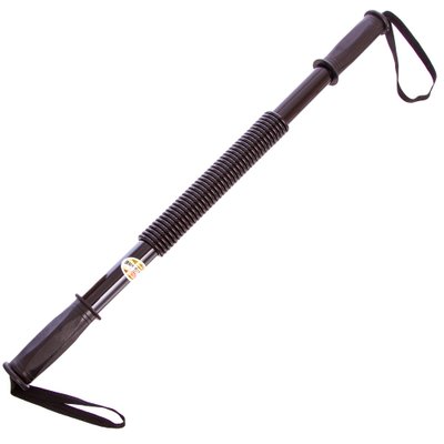Эспандер силовой прут Power Twister CIMA CM-H102 (металл, ручка резина, l-61см, d-4см,нагрузка 20кг, черный) CM-H102 фото