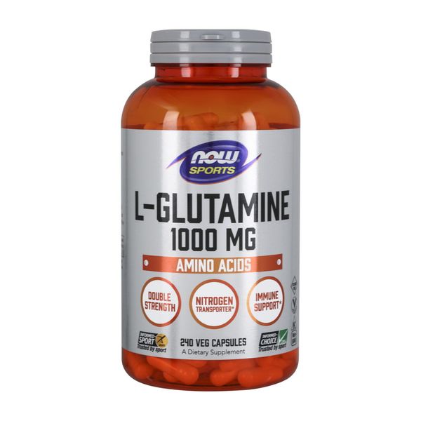 L-Glutamine 1000 mg (240 veg caps) 000018570 фото