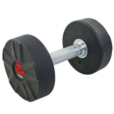 Гантель цельная профессиональная ZELART (1шт) DB6112-25 25кг (полиуретановое покрытие, вес 25кг) DB6112-25 фото