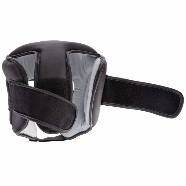 Шлем боксерский открытый с усиленной защитой макушки Zelart VL-3095 S-XL черный VL-3095_M фото
