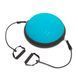 Балансировочная платформа цельная BOSU MINI с двумя эспандерами SPOINT FI-1936 (PVC, TPR, h-15см, d-48см, 3300гр, насос, цвета в ассортименте) FI-1936_Черный-голубой фото