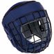 Шлем для единоборств с металлической решеткой кожаный Zelart VL-3150 S-XL VL-3150_Синий_S фото