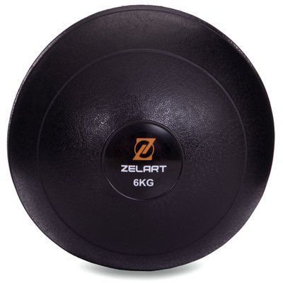 М'яч медичний слембол для кросфіту Zelart SLAM BALL FI-2672-6 6кг чорний FI-2672-6 фото