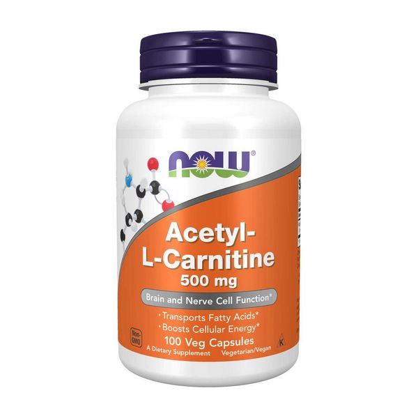 Acetyl-L-Carnitine 500 mg (100 veg caps) 000010244 фото