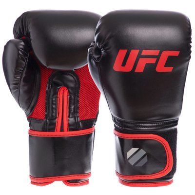 Перчатки боксерские PU UFC Myau Thai Style UHK-69673 (размер 12oz, черный) UHK-69673 фото