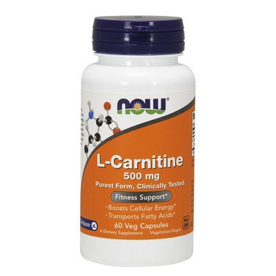 L-Carnitine 500 mg (60 veg caps) 000009380 фото