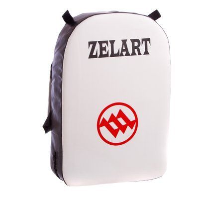 Макивара Прямая кожаная (1шт) Zelart ZB-6108 (поддержка для рук, р-р 52x35x10см, белый-черный) ZB-6108 фото