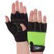 Перчатки для фитнеса ZELART SB-161726 (PL, PVC,открытые пальцы, р-р XS-M, цвета в ассортименте) SB-161726_Черный-зеленый_XS фото