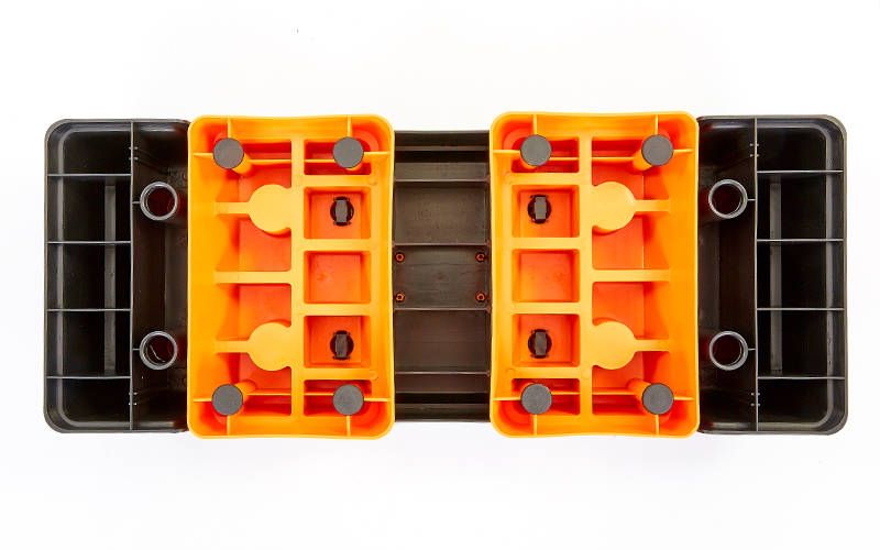 Степ-платформа Zelart FI-6291 70-75x25x12-23см чорний-помаранчевий  FI-6291 фото