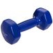 Гантели для фитнеса с виниловым покрытием Zelart TA-2777-3 (1x3кг) (MD2016-3) (цена за 1шт, цвета в ассортименте) TA-2777-3_Синий фото