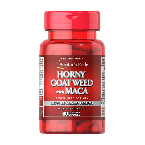 Horny Goat Weed with Maca 500 mg / 75 mg (60 caps) 000021711 фото