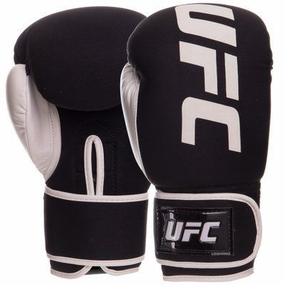 Перчатки боксерские неопреновые UFC PRO Washable UHK-75023 (неопрен, размер Reg(S-M), белый) UHK-75023 фото