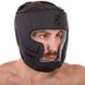 Шлем боксерский с полной защитой кожаный Zelart VL-3151 S-XL VL-3151_Черный_M фото 2