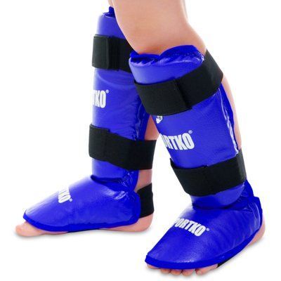Защита голени и стопы кожвинил SPORTKO UR SP-331 (р-р S-XL, цвета в ассортименте) SP-331_Синий_M фото