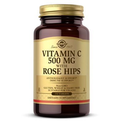 Vitamin C 500 mg with Rose Hips (250 tabs) 000019749 фото