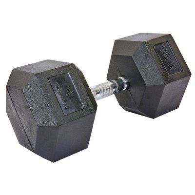 Гантель цільна шестигранна SP-Planeta SC-8013-32_5 1шт 32,5кг чорний SC-8013-32_5 фото