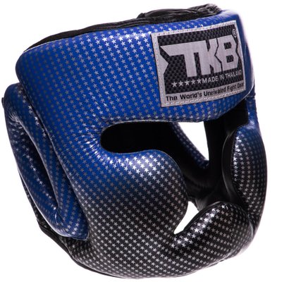 Шлем боксерский с полной защитой кожаный TOP KING Super Star TKHGSS-01 (р-р S-XL, цвета в ассортименте) TKHGSS-01_Синий_S фото