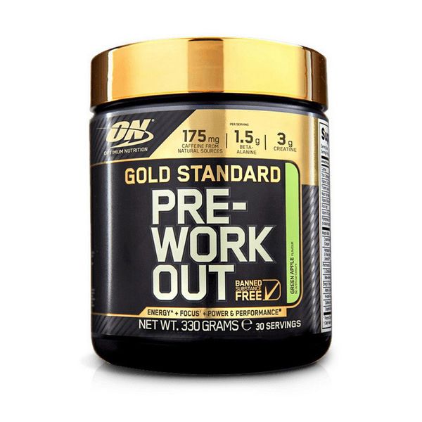 Pre- Workout gold standard (330 g, green apple) 000008665 фото