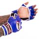 Перчатки для смешанных единоборств MMA кожаные TWINS GGL-6 (р-р M-XL, цвета в ассортименте) GGL-6_Синий_M фото