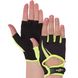 Перчатки для фитнеса женские ZELART SB-161731 (PL, PVC,открытые пальцы, р-р XS-M, цвета в ассортименте) SB-161731_Черный-желтый_XS фото