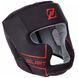 Шлем боксерский с полной защитой кожаный Zelart VL-3151 S-XL VL-3151_Черный-красный_S фото