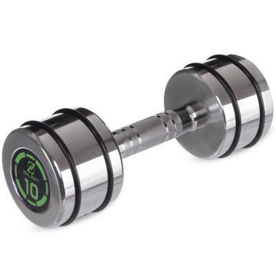 Гантель хромована Zelart FI-2622-10 1шт 10кг хром FI-2622-10 фото