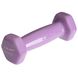 Гантели для фитнеса с виниловым покрытием Zelart TA-2777-0,5 (1x0,5кг) (MD2016-0,5) (цена за 1шт, цвета в ассортименте) TA-2777-0_5_Светло-фиолетовый фото