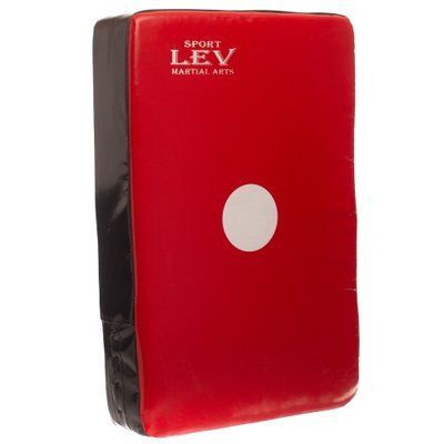 Макивара Прямая (1шт) Комби LEV UR LV-4284 (поддержка для рук, р-р 25x45x9см, цвета в ассортименте) LV-4284_Красный-черный фото