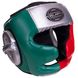 Шлем боксерский с полной защитой PU ZELART BO-2886 (р-р M-XL, цвета в ассортименте) BO-2886_Зеленый-красный_M фото