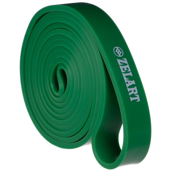 Резина для подтягиваний (лента силовая, петля) Zelart FI-941-4 POWER BANDS (размер 2000x24x4,5мм, жесткость XS, зеленый) FI-941-4 фото