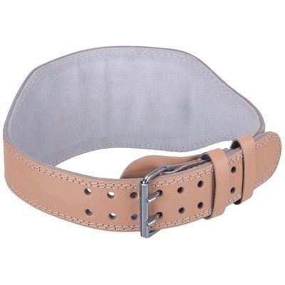 Пояс атлетический кожаный Zelart SB-165101 (кожа, ширина-6in (15см), размер XS-XXL, с подкладкой для спины, бежевий) SB-165101_L фото