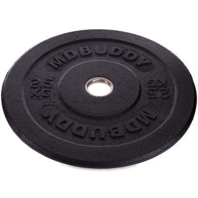 Диски (блини) бамперні для кросфіту Zelart Bumper Plates TA-2676-2_5 51мм 2,5кг чорний TA-2676-2_5 фото