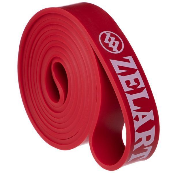 Гума для підтягувань (стрічка силова, петля) Zelart FI-941-5 POWER BANDS (розмір 2000x29x4, 5мм, жорсткість S, червоний) FI-941-5 фото