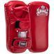 Пады для тайского бокса Тай-пэды из натуральной кожи (2шт) TOP KING Extreme TKKPE-L (поддержка для рук, р-р L 37х19х11см, на липучке, цвета в ассорт.) TKKPE-L_Красный фото