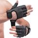 Перчатки для фитнеса HARD TOUCH FG-003 (PVC, PL, открытые пальцы, р-р XS-XL, цвета в ассортименте) FG-003_Темно-серый_M фото