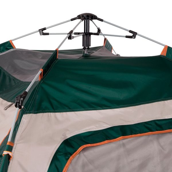 Палатка трехместная с тентом для кемпинга и туризма SY-22ZP003 серый-зеленый SY-22ZP003_Серый-зеленый фото