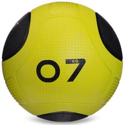 М'яч медичний медбол Zelart Medicine Ball FI-2620-7 7кг зелений-чорний FI-2620-7 фото