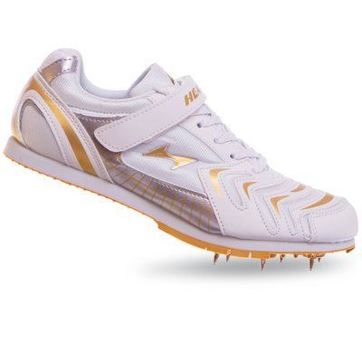 Шиповки беговые Health 633 размер 36-45 (верх-полиэстер,TPU, подошва-PBT, металл, 8 шипов, белый-золотой) 633_Белый_36_(23см) фото
