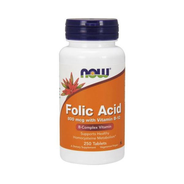 Folic Acid 800 mсg with Vitamin B-12 (250 tabs) 000007399 фото