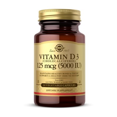 Vitamin D3 5000 IU (60 veg caps) 000019584 фото