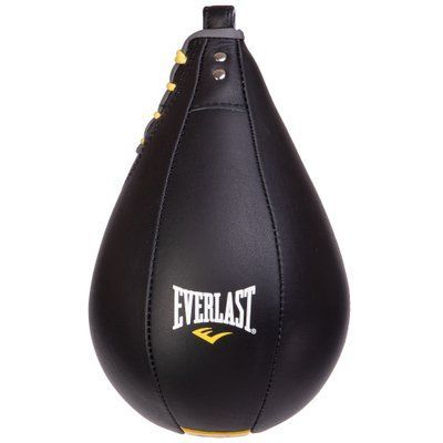 Груша пневматическая Каплевидная подвесная EVERLAST 4242 (верх-кожа, латекс. камера, d-18см, l-25см, черный) 4242 фото