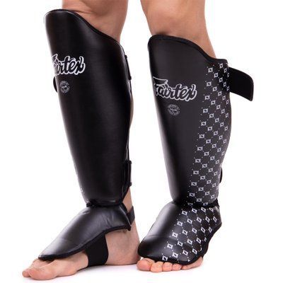 Защита голени и стопы Муай Тай, ММА, Кикбоксинг PU FAIRTEX SP5 (S-XL, черный) SP5_L фото