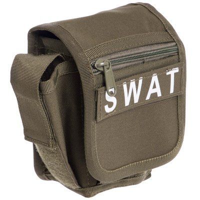 Сумка тактическая на пояс SILVER KNIGHT SWAT (нейлон, оксфорд 900D, р-р 15х11,5х6см, 1л, цвета в ассортименте) SWAT_Оливковый фото
