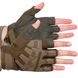Перчатки тактические с открытыми пальцами SP-Sport BC-8808 (PL,кожзам, р-р M-XL, цвета в ассортименте) BC-8808_Оливковый_L фото