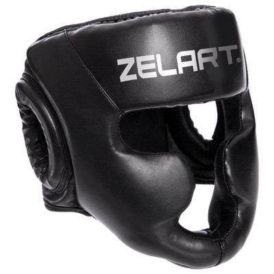 Шлем боксерский с полной защитой PU Zelart BO-3954 (р-р S-XL, цвета в ассортименте) BO-3954_Черный_S фото
