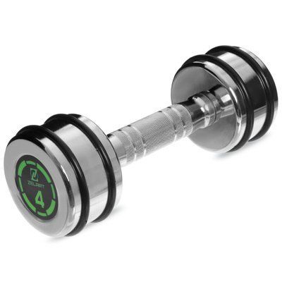 Гантель хромована Zelart FI-2622-4 1шт 4кг хром FI-2622-4 фото